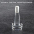 10-Pack Mini Refillable Powder Filling Bottles with Cap Refillable Sample Bottles QXL 20MM