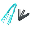 2-Pack Men's Wide-Tooth Texture Comb & Folding Comb Set Hair Comb Set QXL Green