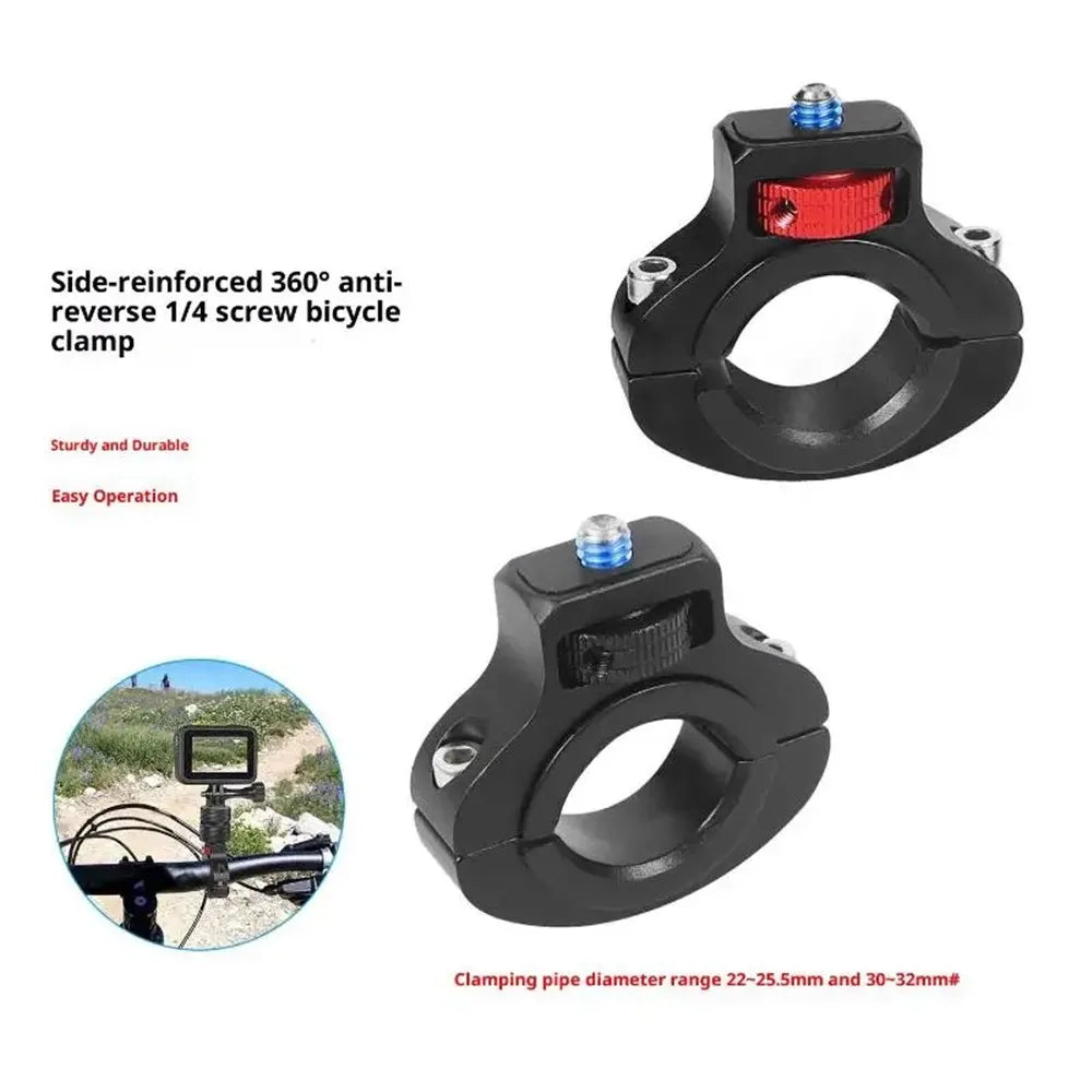 Bike & Motorcycle Handlebar Mount for GoPro, Insta360 & GPS Handlebar Camera Mount QXL