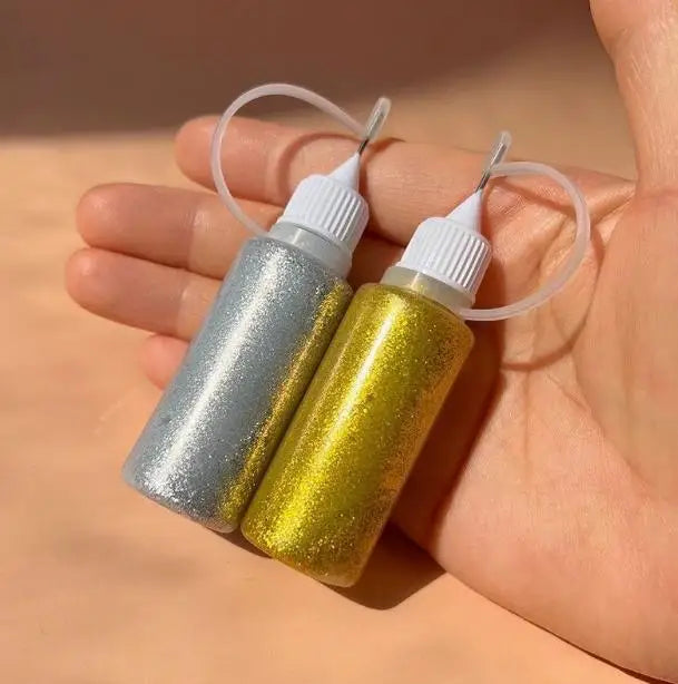 VERONNI Glitter Glue Set – Face, Body & DIY Craft Art Glitter Body Paint QXL gold