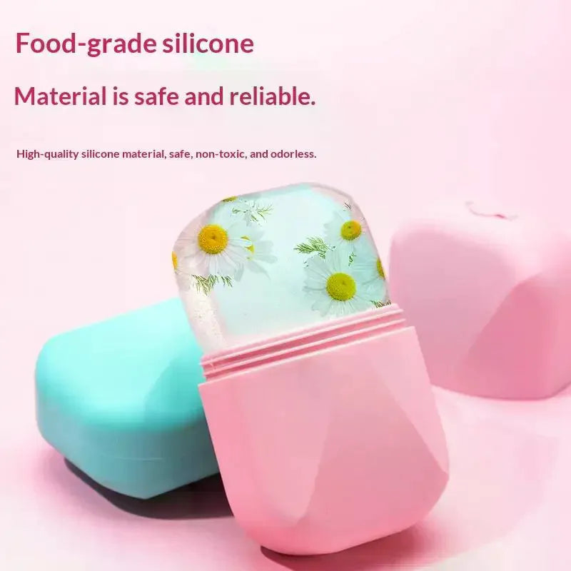 Silicone Ice Roller Face Massager | Cooling Skin Care Tool Facial Ice Roller QXL