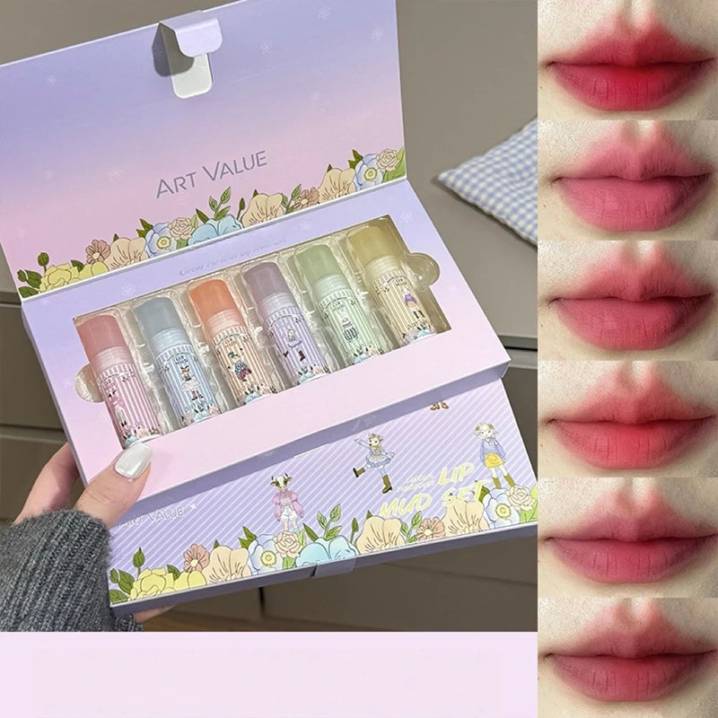 Art Value 6-Color Matte Liquid Lipstick Set | Waterproof Lip Kit Liquid Lipstick Set QXL