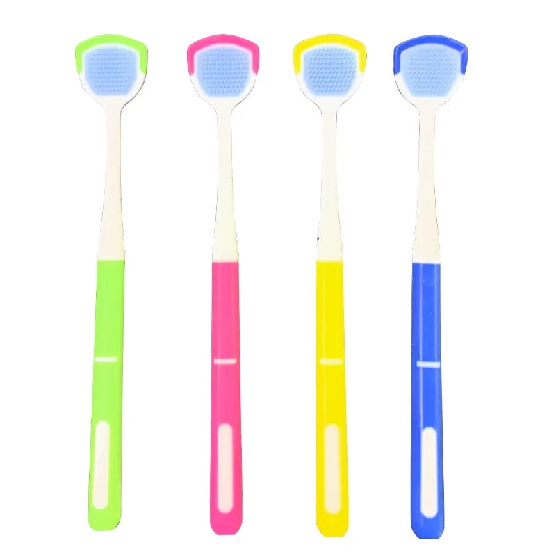 Plastic Tongue Scraper for Adults – 4 Colors | Oral Hygiene Tool Tongue Scraper QXL