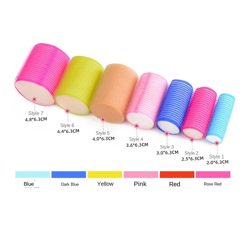 Sponge Hair Rollers | Heatless Self-Grip Curlers Set Heatless Hair Curler QXL