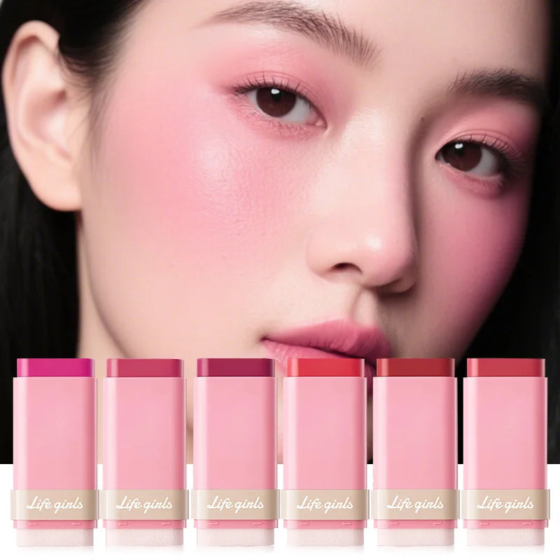 Life Girls Peach Air Blush Stick | Multi-Purpose Highlight & Blush Blush Stick QXL