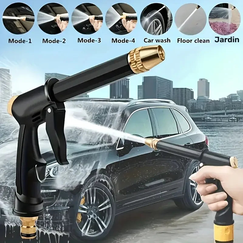 4-Mode High-Pressure Water Gun | Hose Sprayer for Car & Garden Hose Spray Nozzle QXL