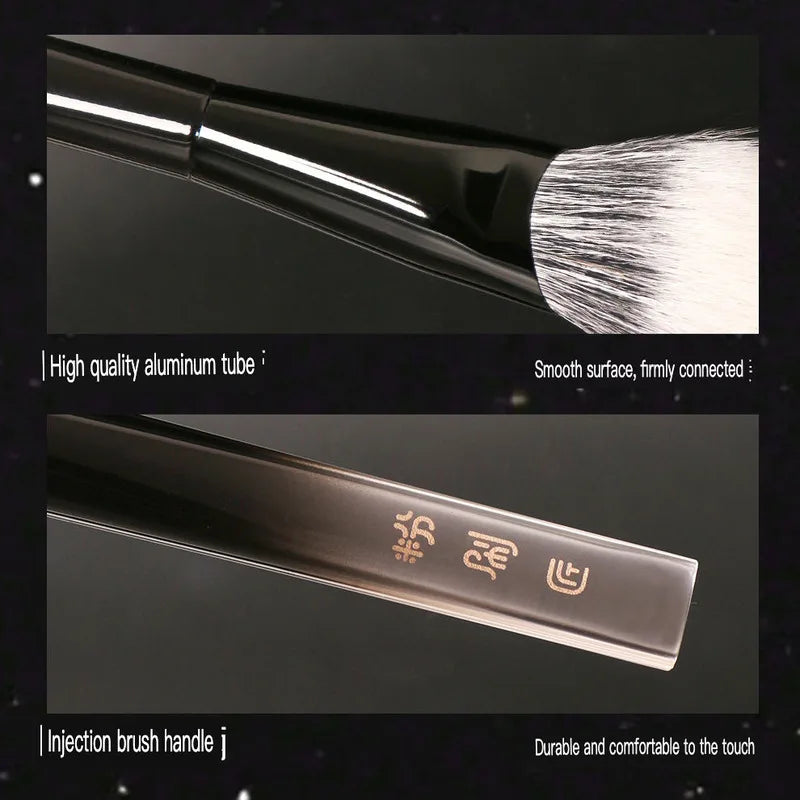 D50 Slanted Stippling Makeup Brush | Double-Layer Dotting Stippling Makeup Brush QXL