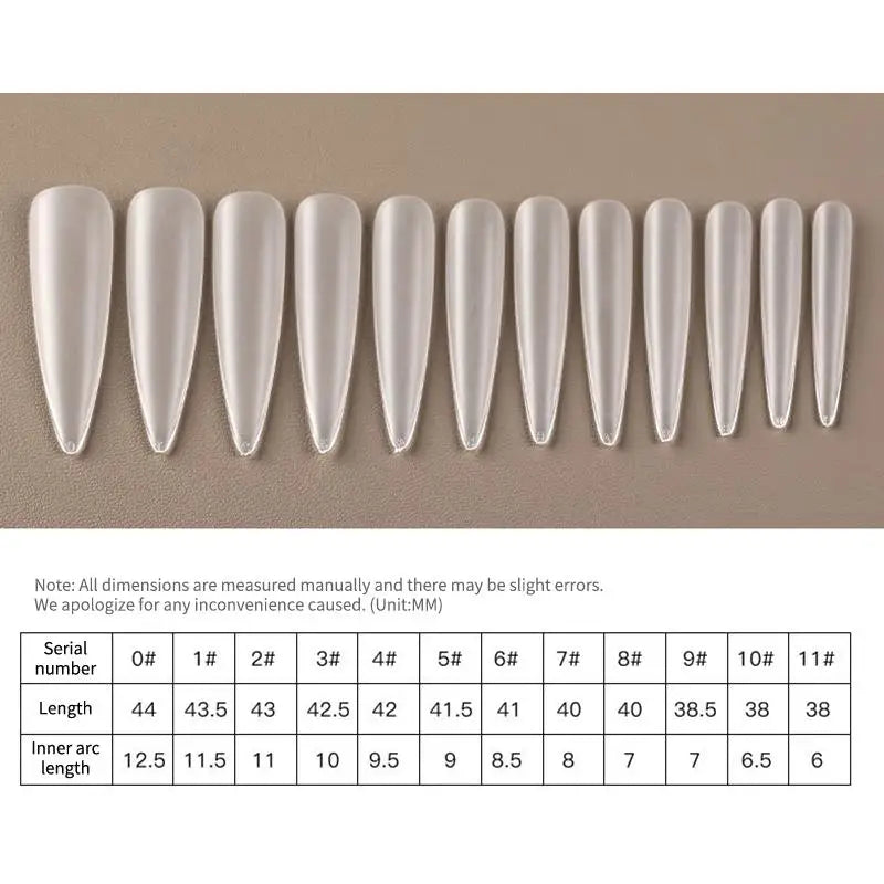 240/510-Pc Full Cover Press On Nail Tips | Home Salon Set Press On Nail Tips QXL