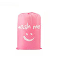 Large Travel Laundry Bag | Drawstring Oxford Nylon 24x36" Laundry Storage Bag QXL Pink