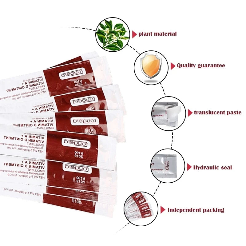 100-Pack Tattoo Aftercare Vitamin A&D Recovery Ointment Cream Tattoo Aftercare Cream QXL