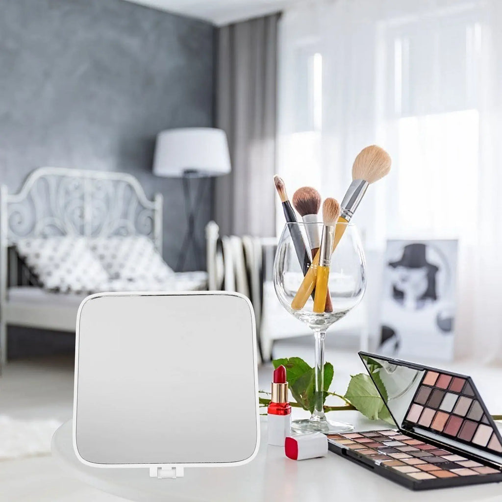 Handheld Folding Makeup Mirror | Portable Desktop Vanity Mirror Folding Makeup Mirror QXL
