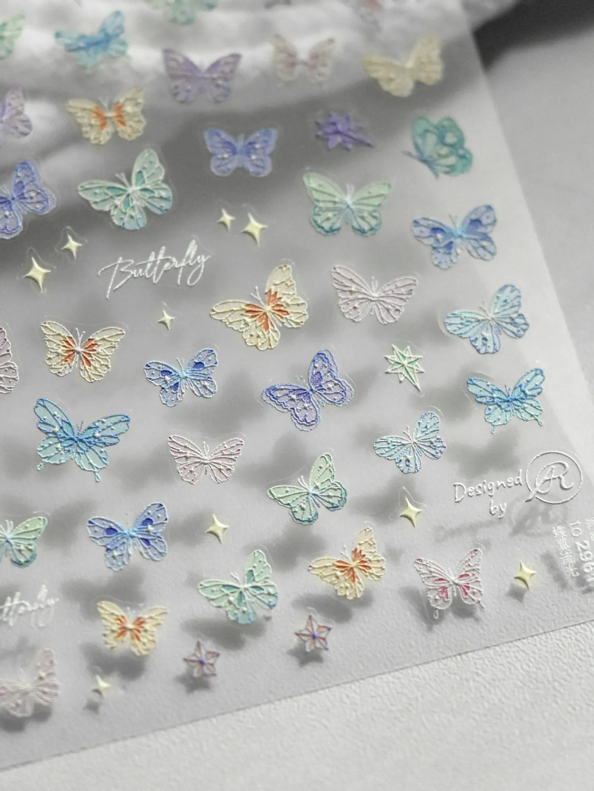 5D Laser Butterfly Nail Art Stickers | Self-Adhesive Decals Nail Art Stickers QXL
