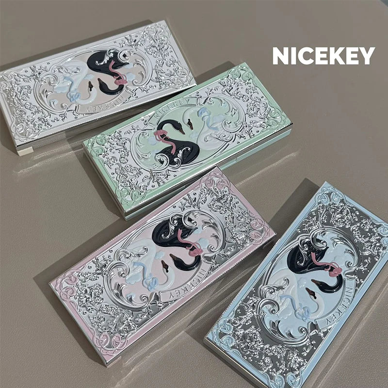 NICEKEY 10-Color Glitter Matte Eyeshadow Palette | Shimmer Eyeshadow Palette QXL