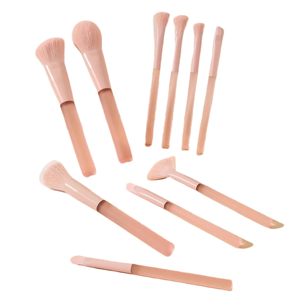10-Piece Candy Makeup Brush Set | Powder, Eye & Lip Brushes Makeup Brush Set QXL