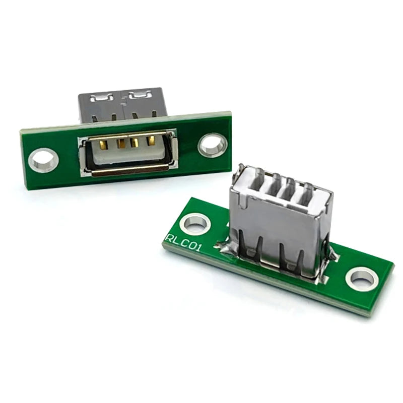5-Pack USB Panel Mount Connector Fixed Board | DIY Repair USB Panel Connector QXL