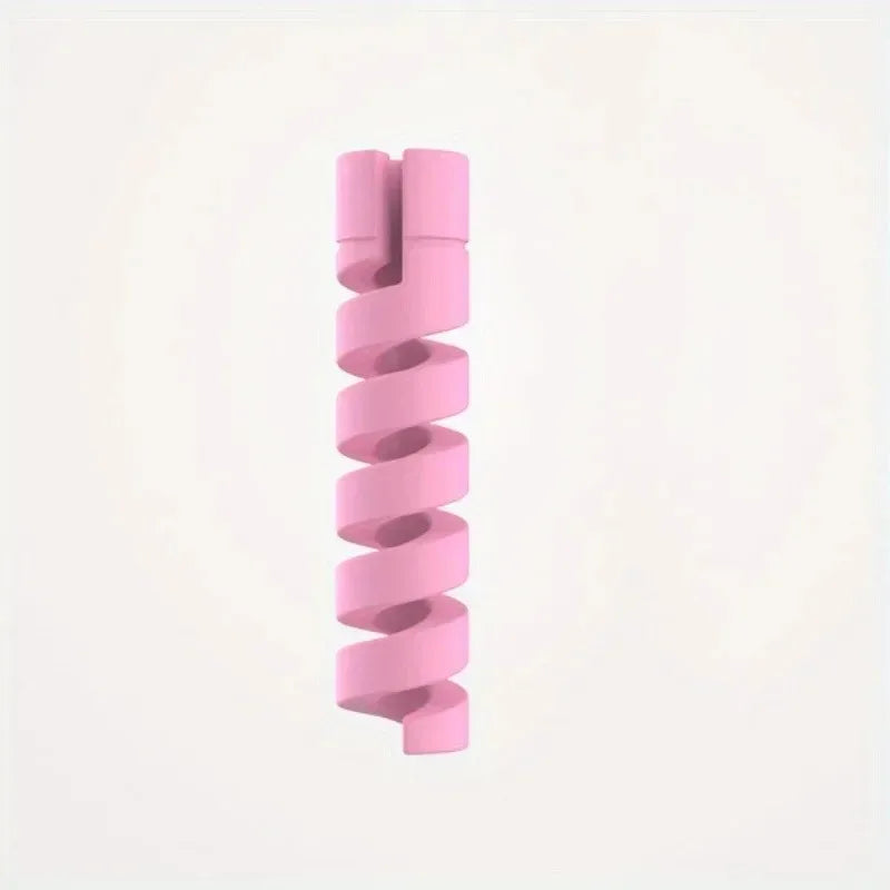 5-Pack Spiral Cable Protectors for Charging Cables – PE Cable Protector QXL