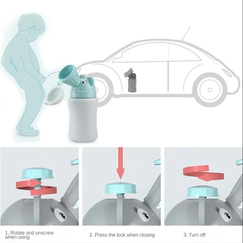 Portable Baby Travel Potty | Anti-Leak Toilet Training Pot Training Potty QXL