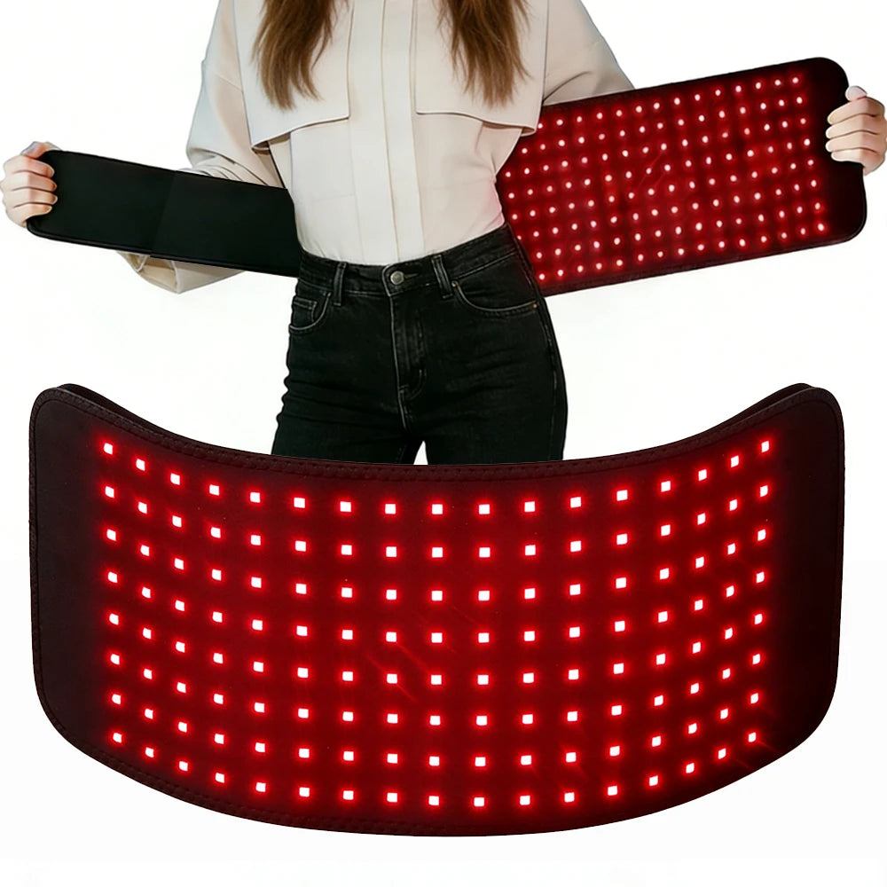 3-in-1 LED Red Light Therapy Wrap 660nm & 850nm Body Pad Light Therapy Wrap QXL