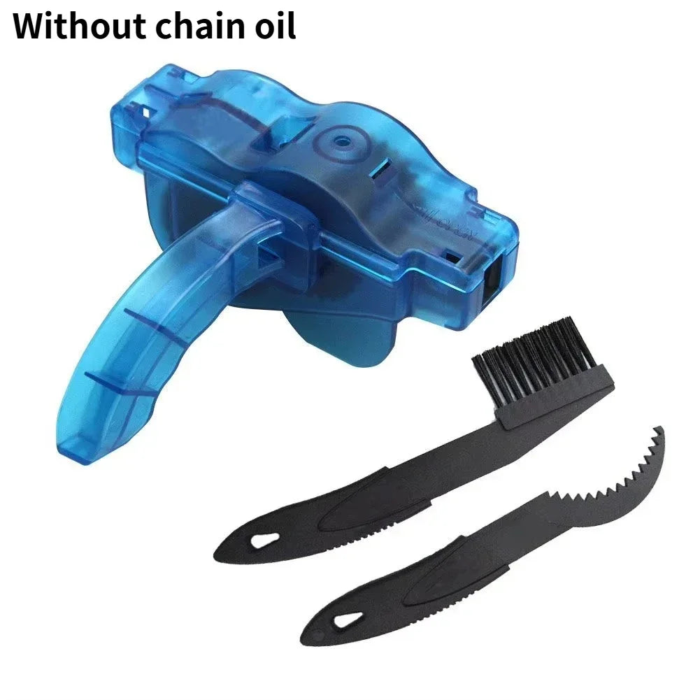 Bike Chain Cleaner Kit | Lubricant, Degreaser & Scrubber Tool Chain Cleaning Kit QXL Brush set