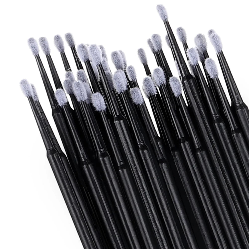 500/1000-Pack Crystal Micro Brushes for Eyelash & Makeup Use Disposable Micro Brushes QXL