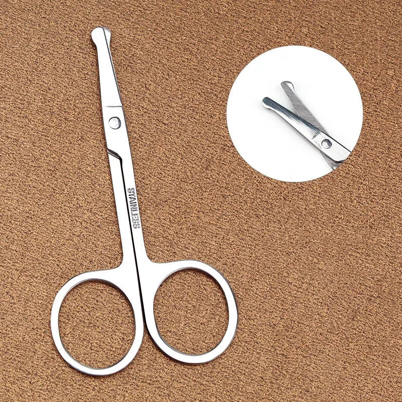Curved Stainless Steel Scissors – Nail, Brow & Cuticle Trimmer Grooming Scissors QXL