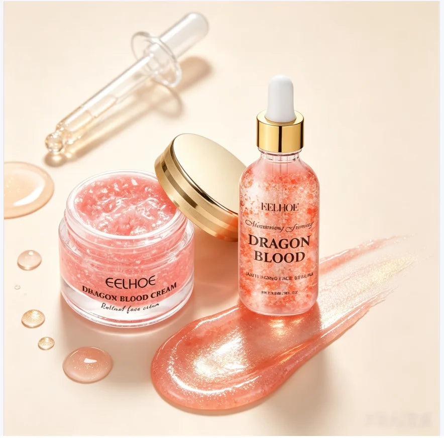 Dragon Blood Collagen Cream & Essence Set | Radiant Glow Face Cream Set QXL