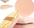 2-Pack Teardrop Velour Powder Puffs | Makeup Sponge Applicator Makeup Powder Puff QXL 2pcs yellow