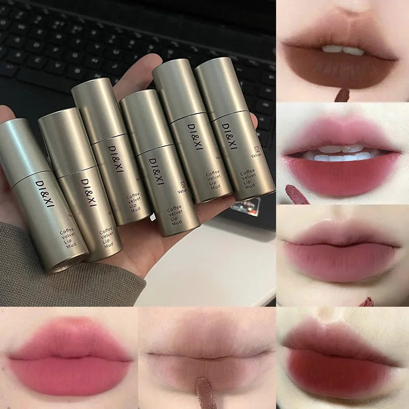 DIXI Mini Matte Lip Glaze – Velvet Latte Shade Lipstick 2g Matte Lip Glaze QXL