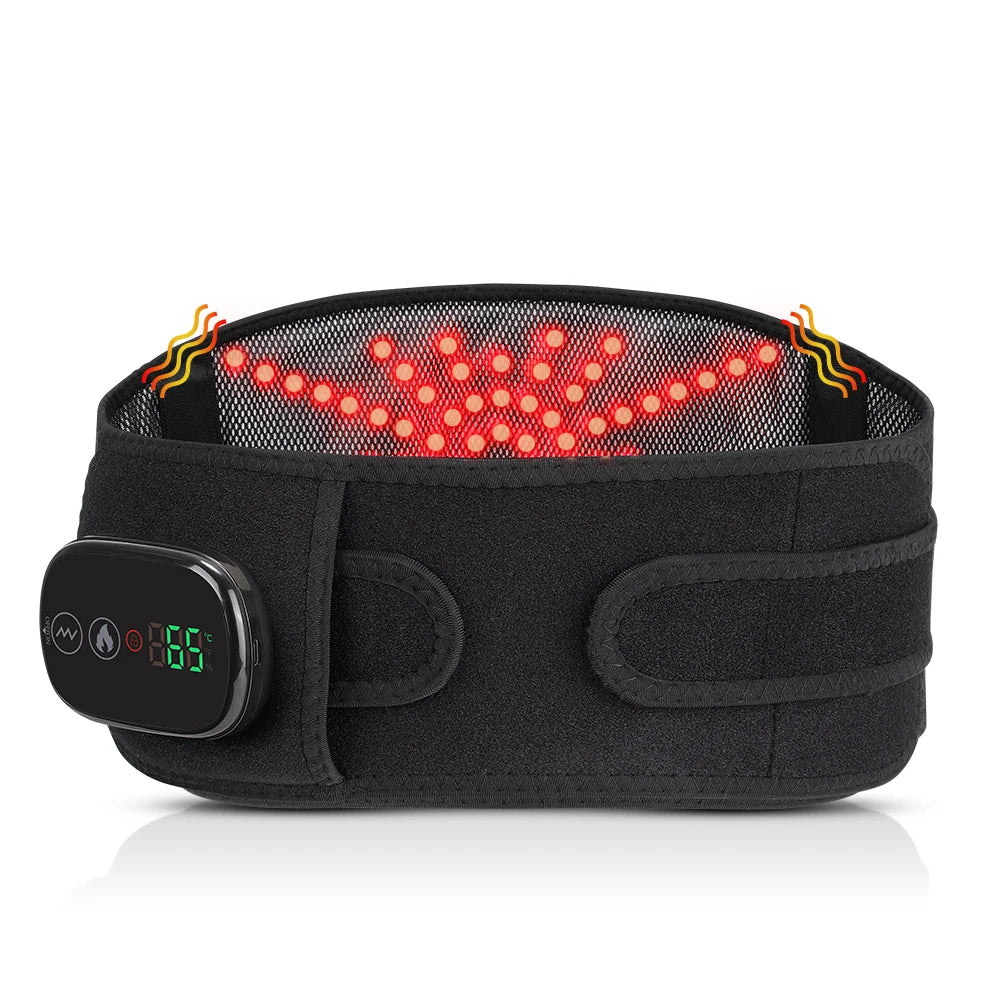 Hailicare Cordless Heated Waist Massage Belt | Red Light Therapy Heated Massage Belt QXL