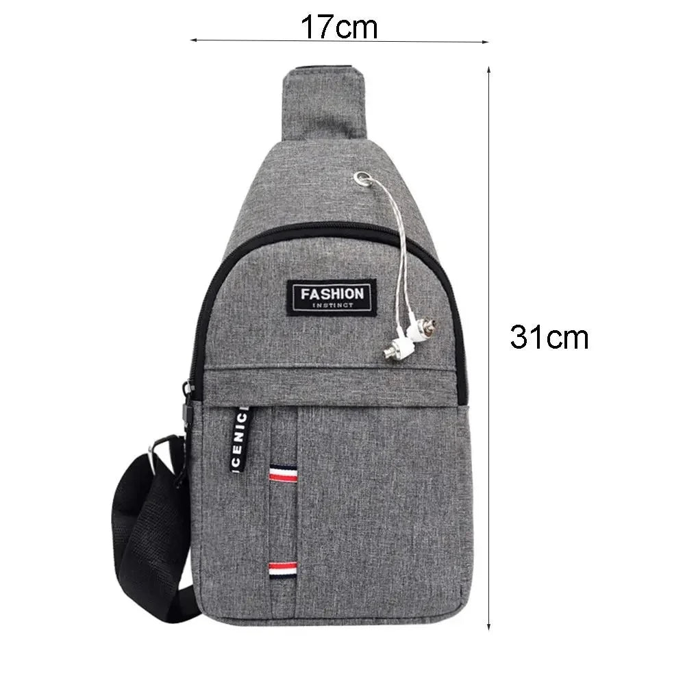 Men's Waterproof Canvas Fanny Pack | Crossbody Waist Bag Crossbody Waist Bag QXL