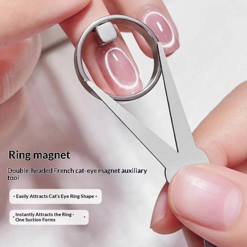 4-Piece Cat Eye Gel Polish Nail Magnet Tool Set Nail Magnet Tool QXL