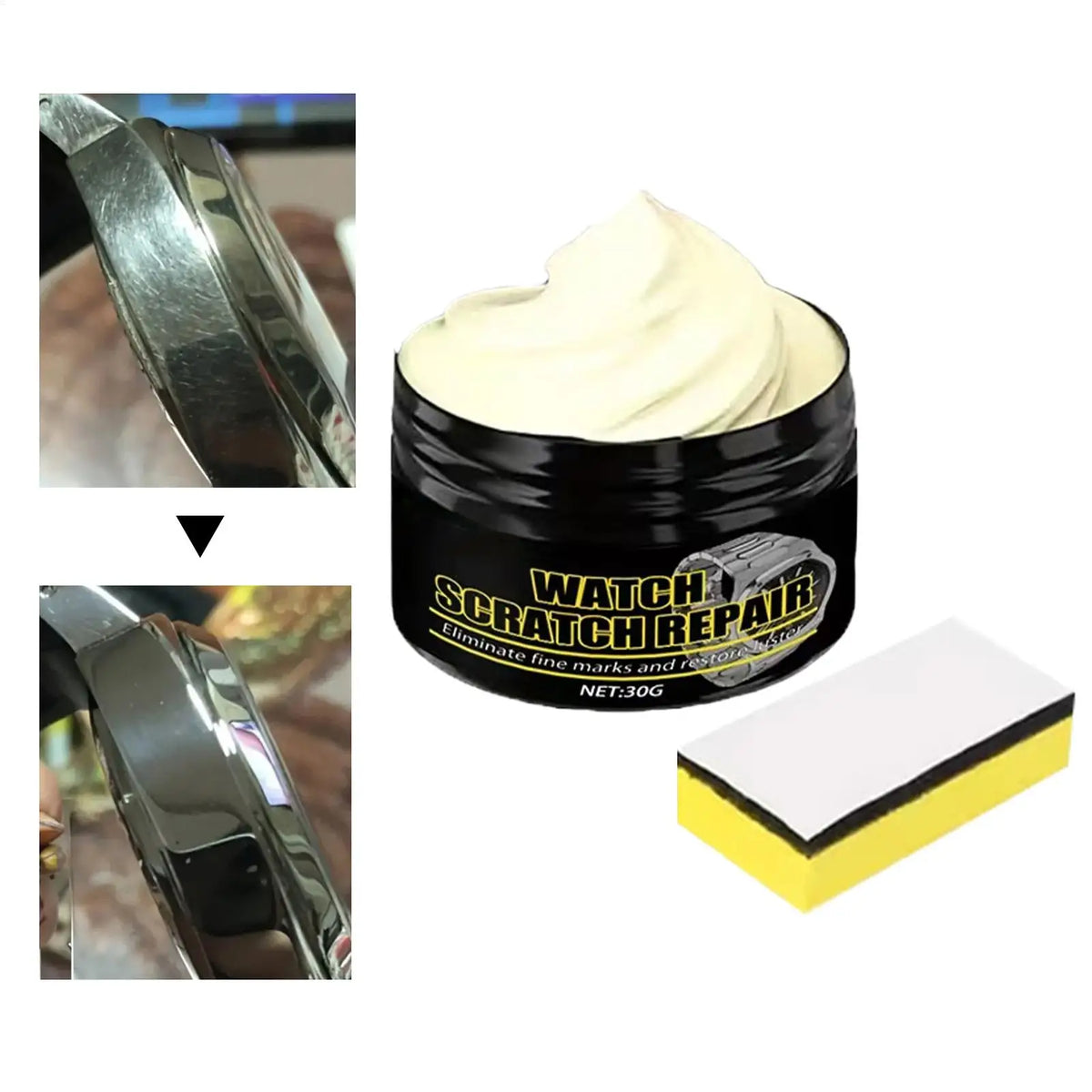 Watch Scratch Remover Paste 30g | Metal & Jewelry Polish Cream Watch Polish Paste QXL