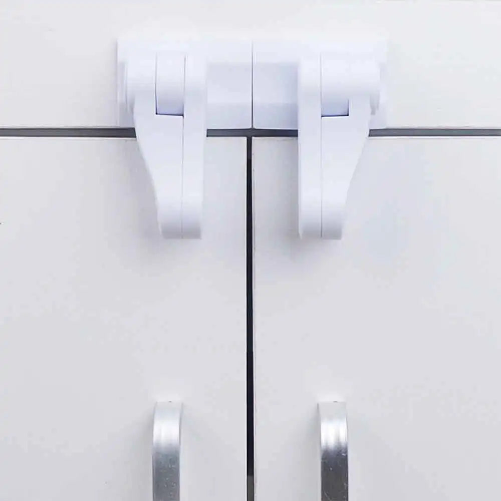 Child Safety Cabinet & Door Lock | Baby-Proof Button Latch Child Safety Lock QXL
