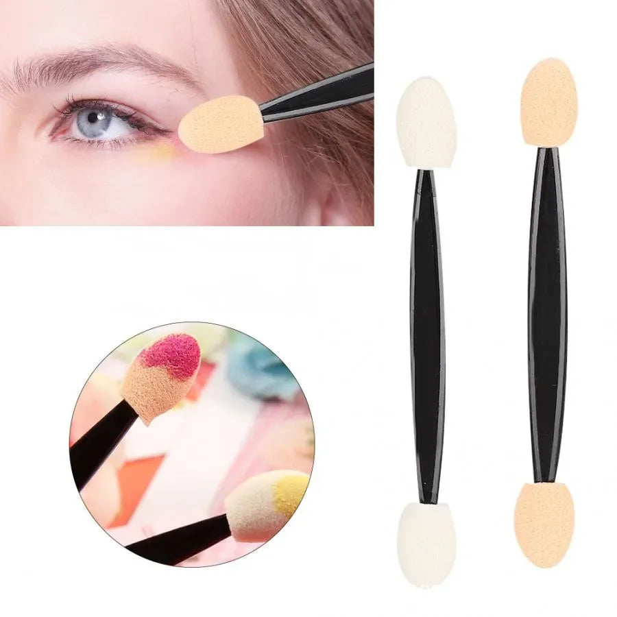 Double-Ended Sponge Brush | Nail Powder & Eyeshadow Nail Art Brush QXL