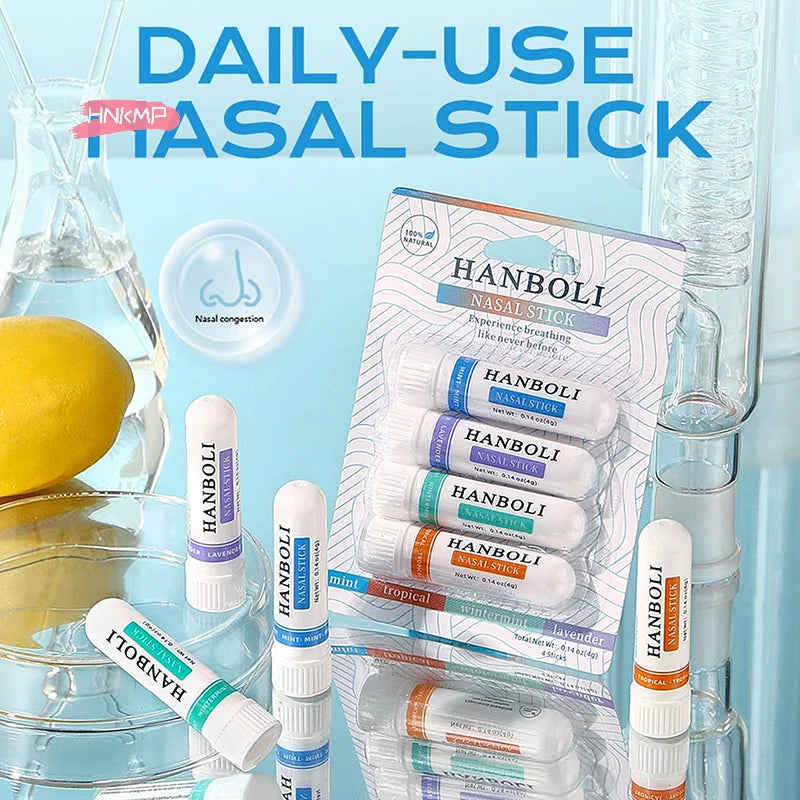 4-Pack Aromatherapy Nasal Inhaler Sticks | Lavender, Mint & Lemon Aromatherapy Inhaler QXL