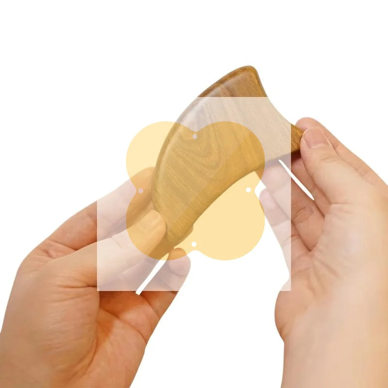 Wooden Gua Sha Scraper | Face & Body Massage Tool Gua Sha Scraper QXL