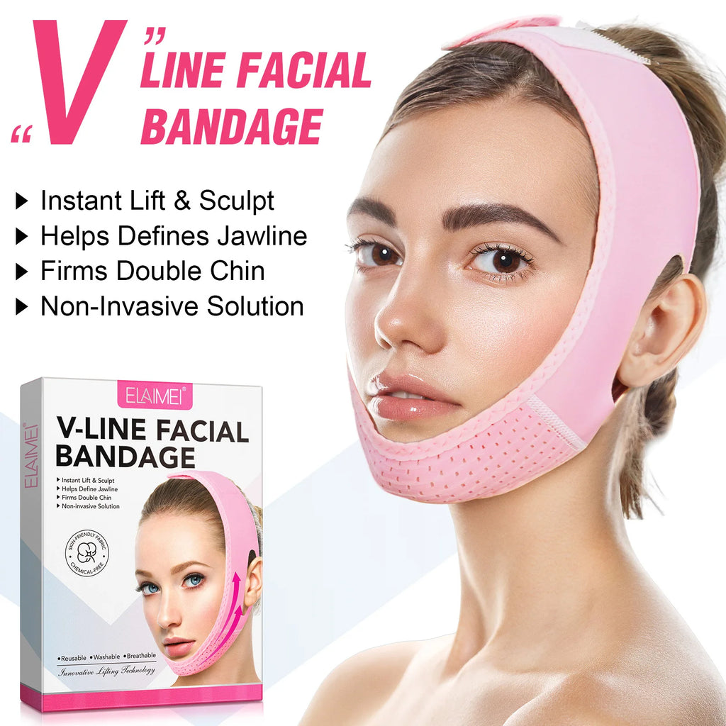 V-Line Face Lifting Strap | Chin Firming & Contouring Mask Face Lifting Strap QXL