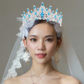 Crystal Rhinestone Crown Tiara | Wedding & Birthday Headpiece Crystal Crown Tiara QXL Default Title