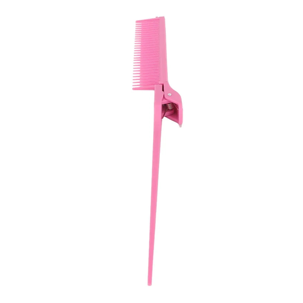 Carbon Fiber Highlighting Tail Comb | Pink Fine Tooth Teasing Hair Styling Comb QXL