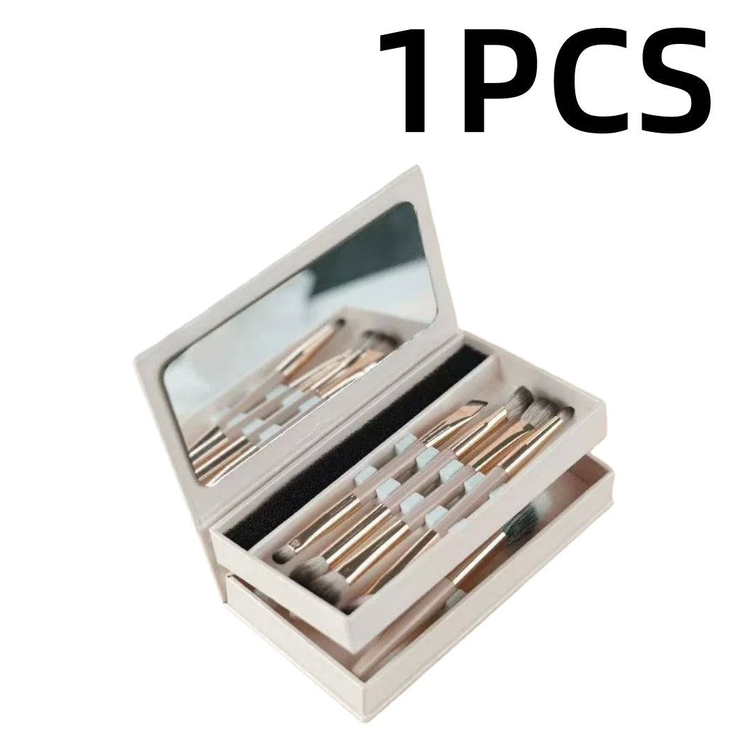 Makeup Brush Set – Foundation, Contour & Eyeshadow + Case Makeup Brush Set QXL 286-1