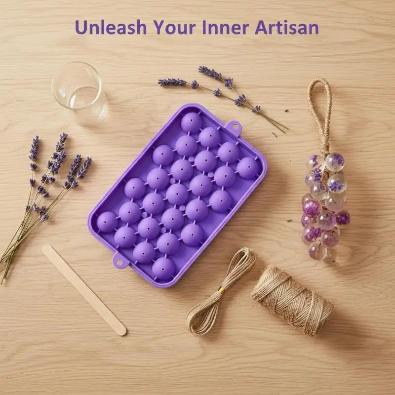 DIY Grape Silicone Soap Mold Kit | Homemade Bath Soap Gift Soap Making Mold Kit QXL