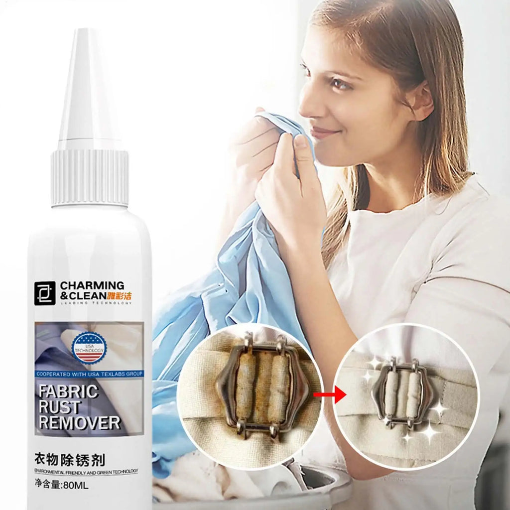 Fabric Rust Stain Remover | 80ml Laundry Cleaning Solution Laundry Stain Remover QXL