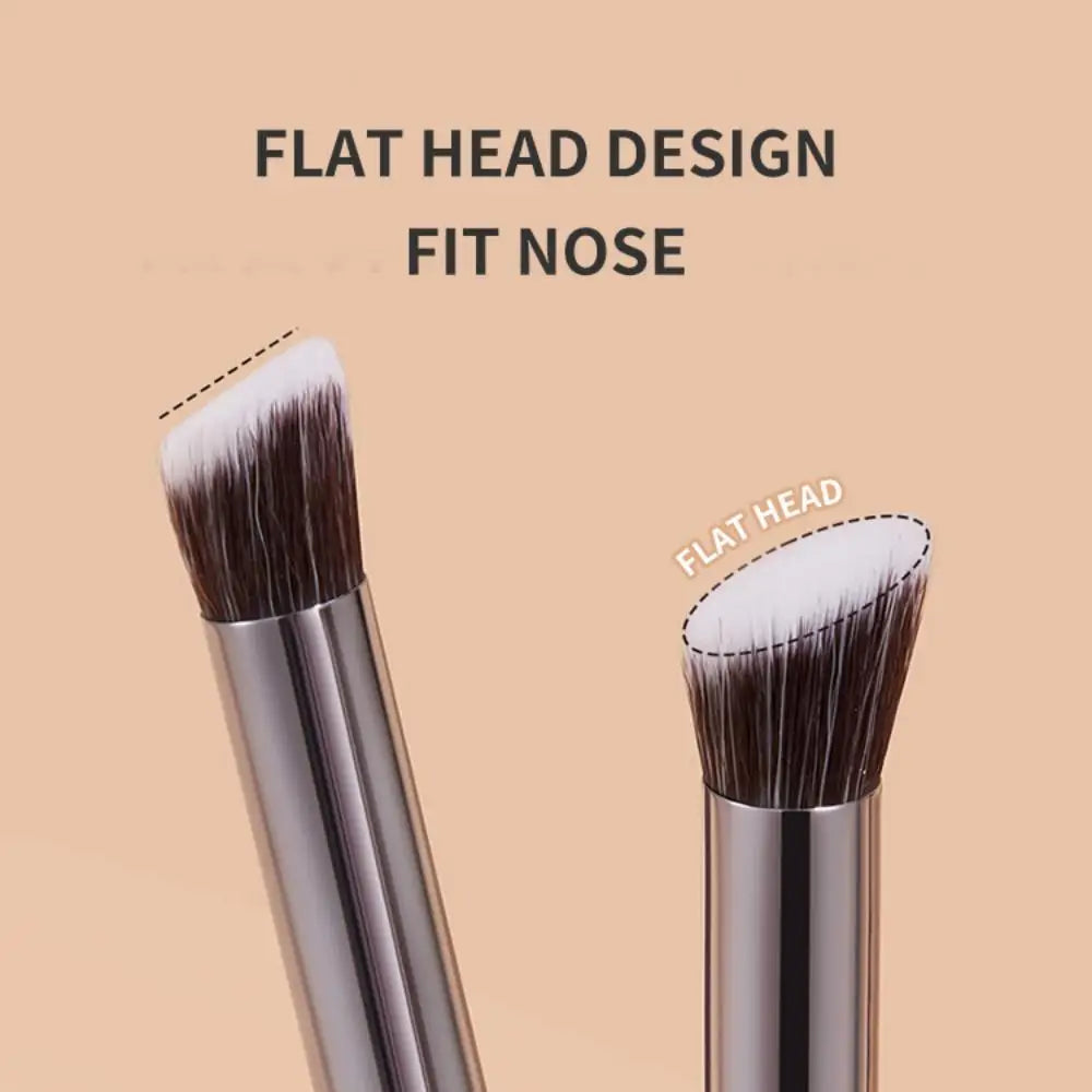 Oblique Flat Nose Contour Brush | Concealer & Smudge Contour Makeup Brush QXL