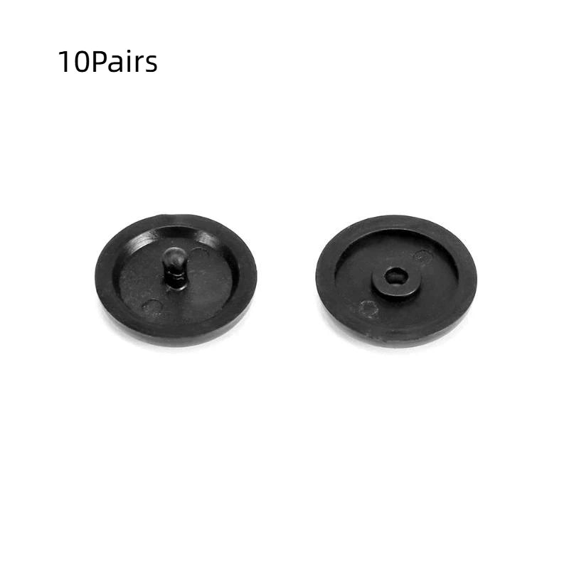 10-Pair Car Seat Belt Safety Clips | Universal Stopper Set Seat Belt Clip QXL Bright Black