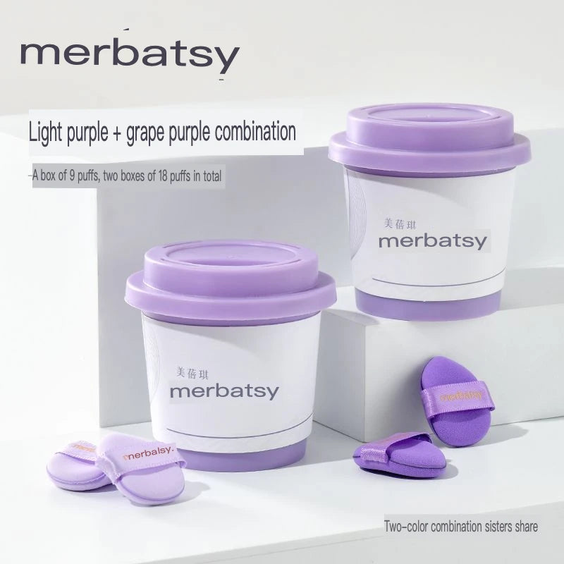 Mini Cushion Finger Puff Set | Concealer & Highlighter Sponge Makeup Sponge Puff QXL Light color and dark