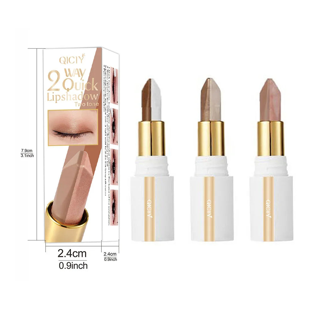 Two-Color Matte Eyeshadow Pen | Waterproof & Long-Lasting Eyeshadow Pen QXL