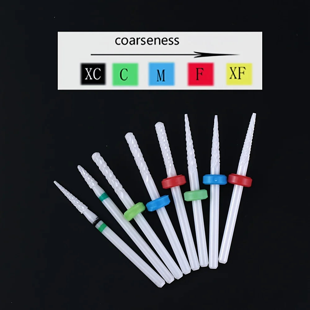Ceramic Nail Drill Bit | Manicure & Pedicure Milling Cutter Nail Drill Bit QXL