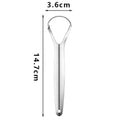 Stainless Steel Tongue Scraper | Fresh Breath Oral Care Tool Tongue Scraper QXL Silver