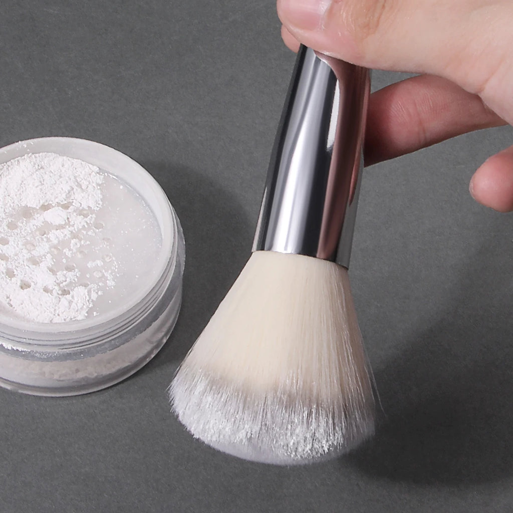 KOSSHOW Large Powder Brush | Ombre Hair Champagne Wood Handle Powder Makeup Brush QXL