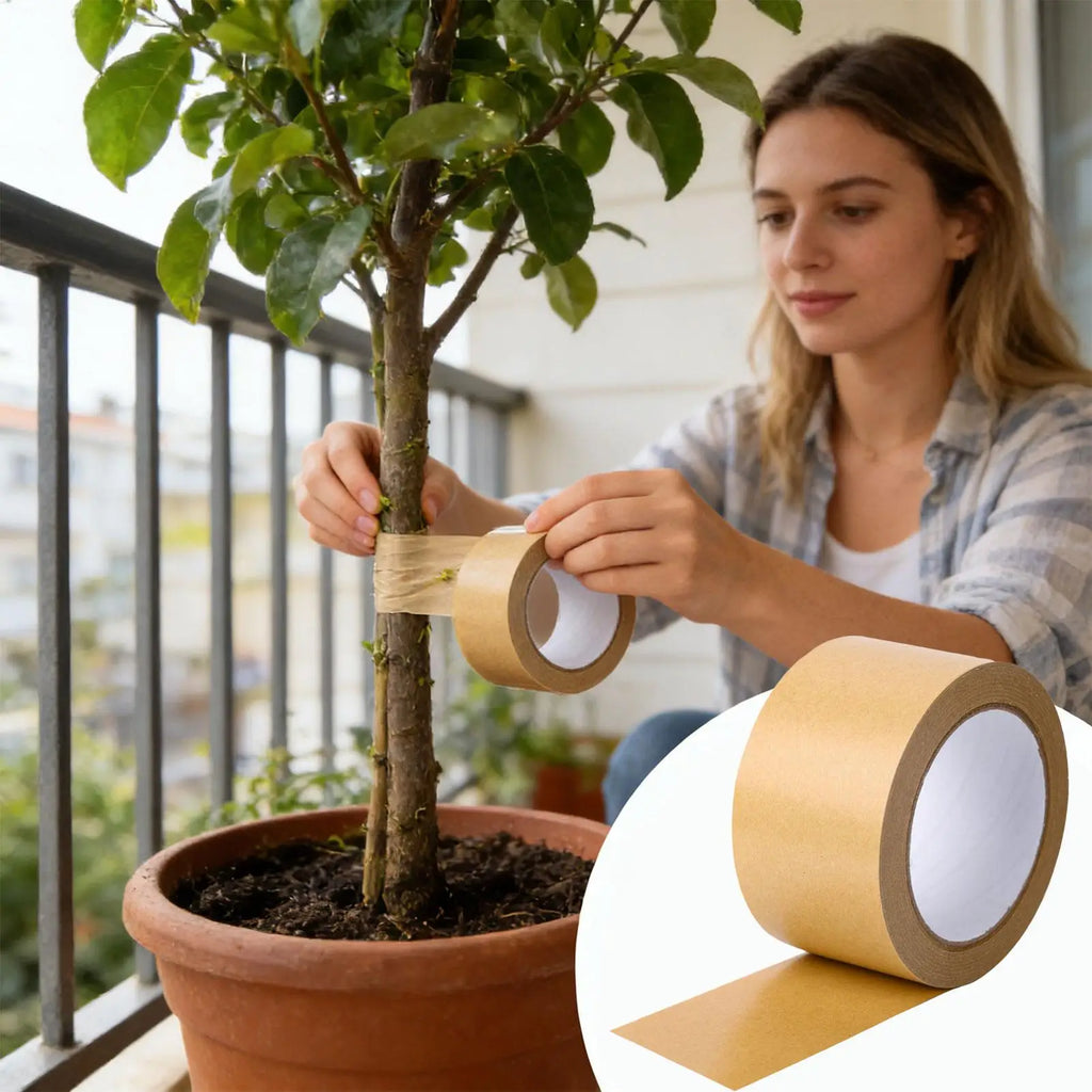 Sticky Tree Barrier Tape | Kraft Paper Tree Wrap 5cm × 50m Tree Barrier Tape QXL